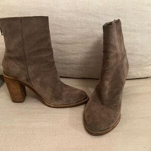 Elegant Brown Suede Ankle Boots